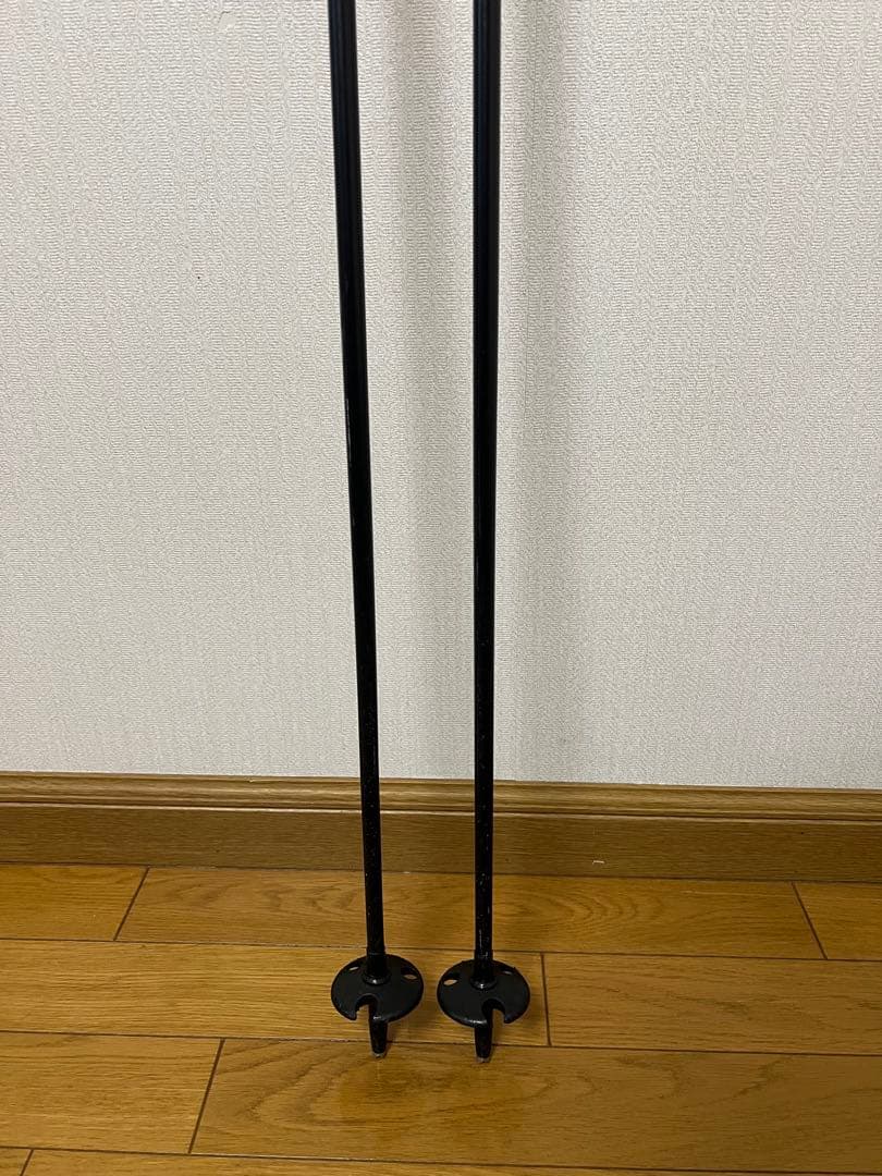 スキー ストック ブラック/ターコイズ カーボン