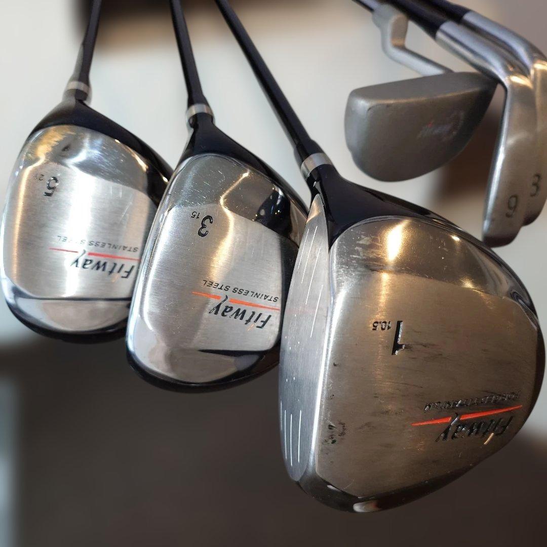 初心者向け　Fitway フィットウェイ　ゴルフクラブ　ゴルフバッグ　セット