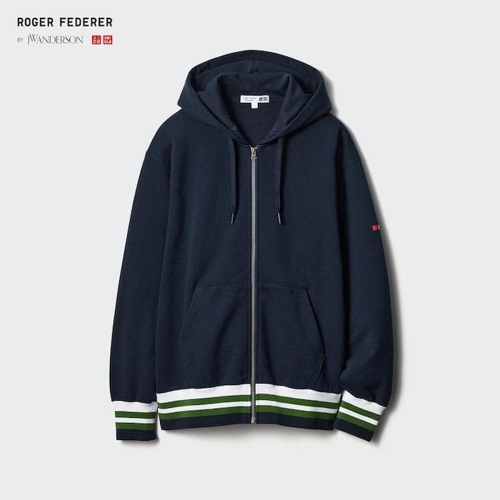 ユニクロ フェデラー JWアンダーソン スウェットフルジップパーカ Mサイズ