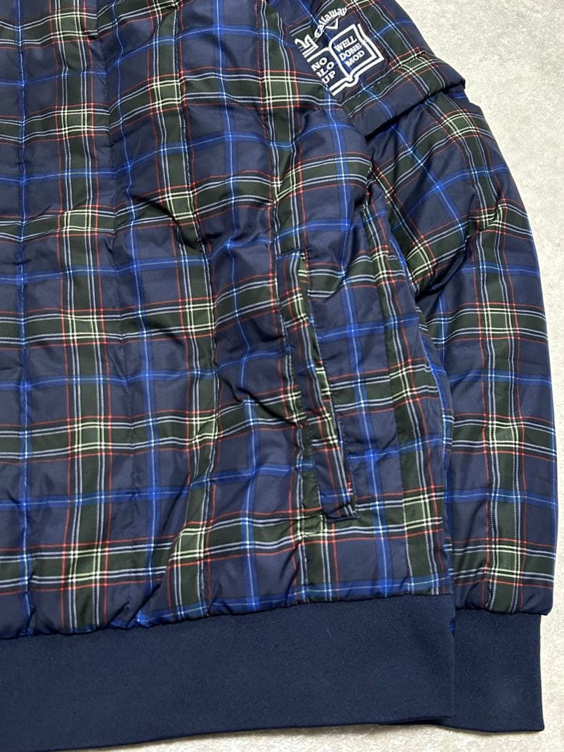 極美品 Callaway 4way チェック ダウンジャケット L メンズ