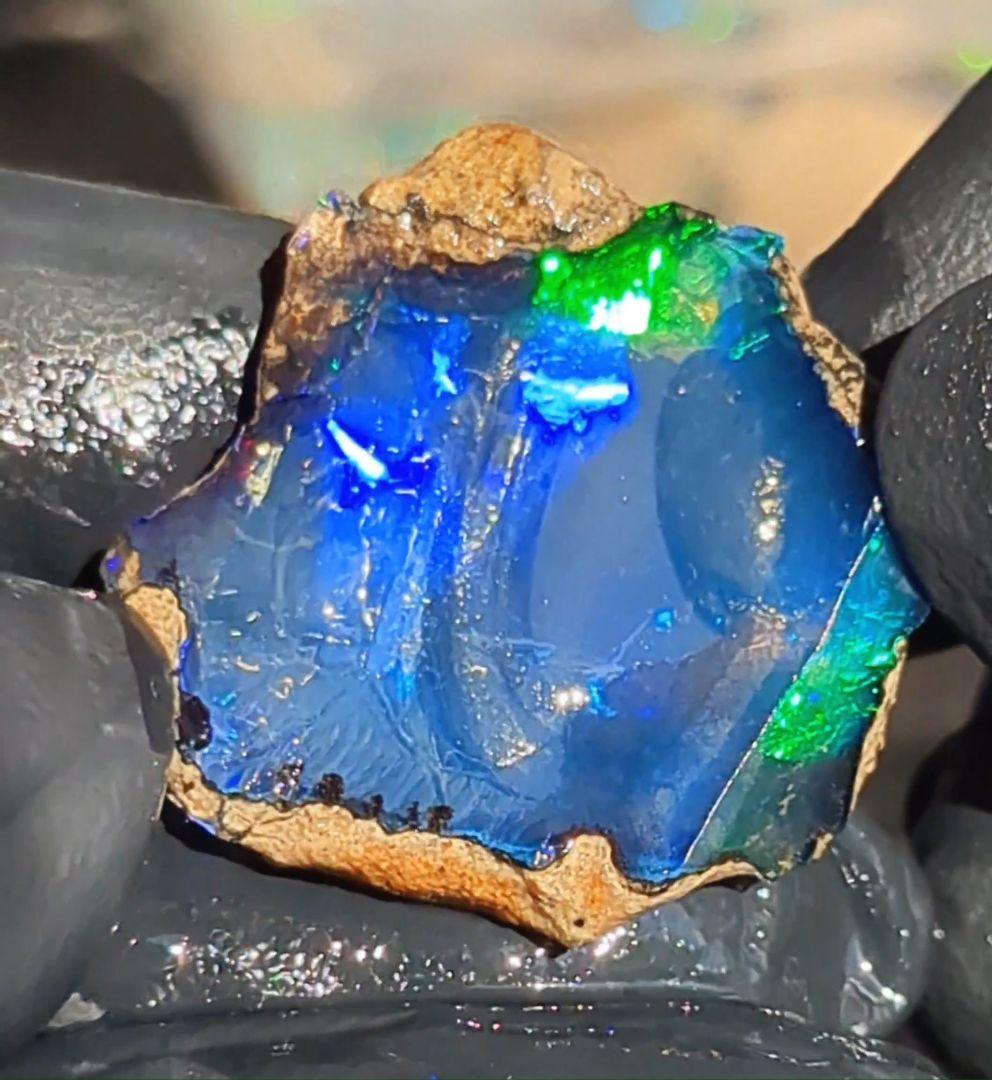 【20ct】エチオピア　オパール　原石　天然石　鉱物　標本　鉱石　ブルー