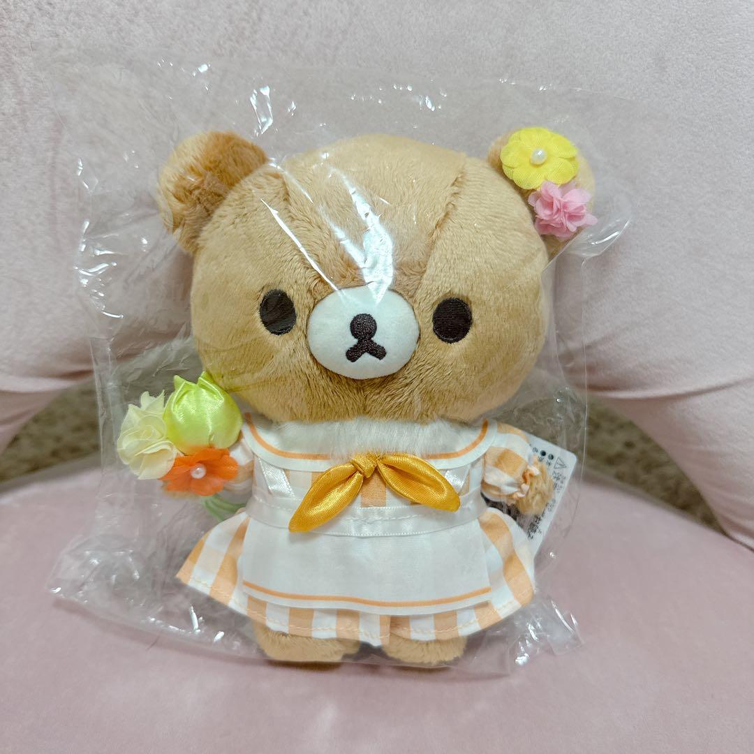 コリコグストア　くまきゅん♡フラワーマルシェ　ぬいぐるみ　チャイロイコグマ