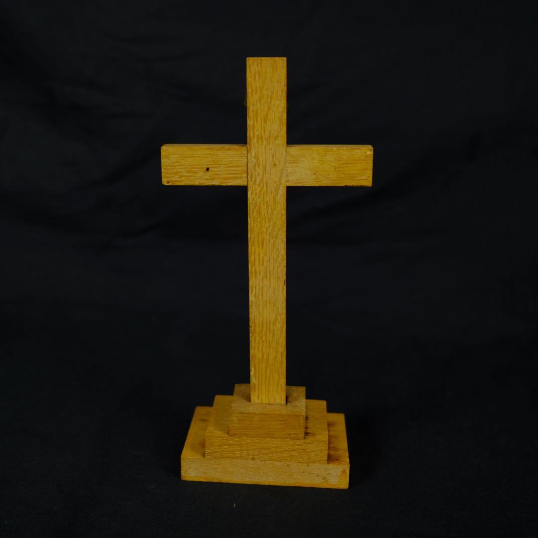 1950〜60s 磔刑像　キリスト教　クロス　オブジェ　INRI アンティーク