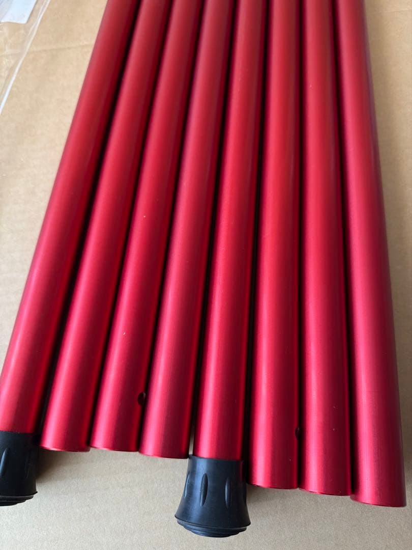 abc　スノーピーク ウイングポール レッド 240 2本 USED美品