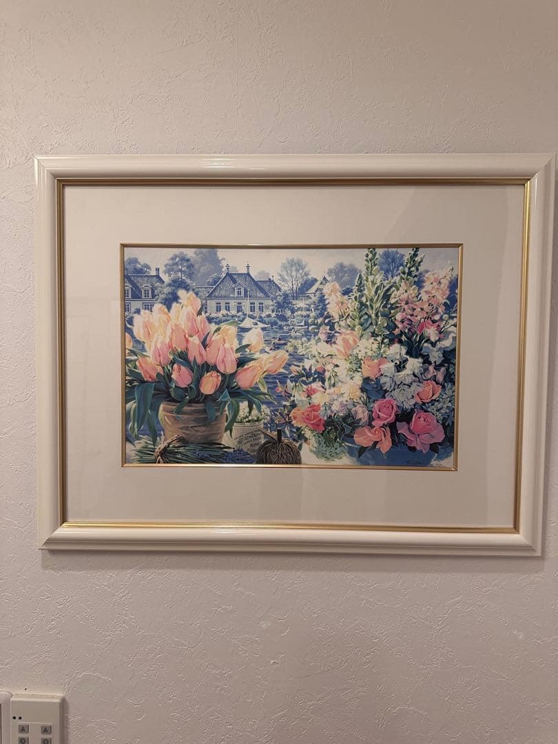 笹倉鉄平 額装アート 大型 花 絵画 インテリア