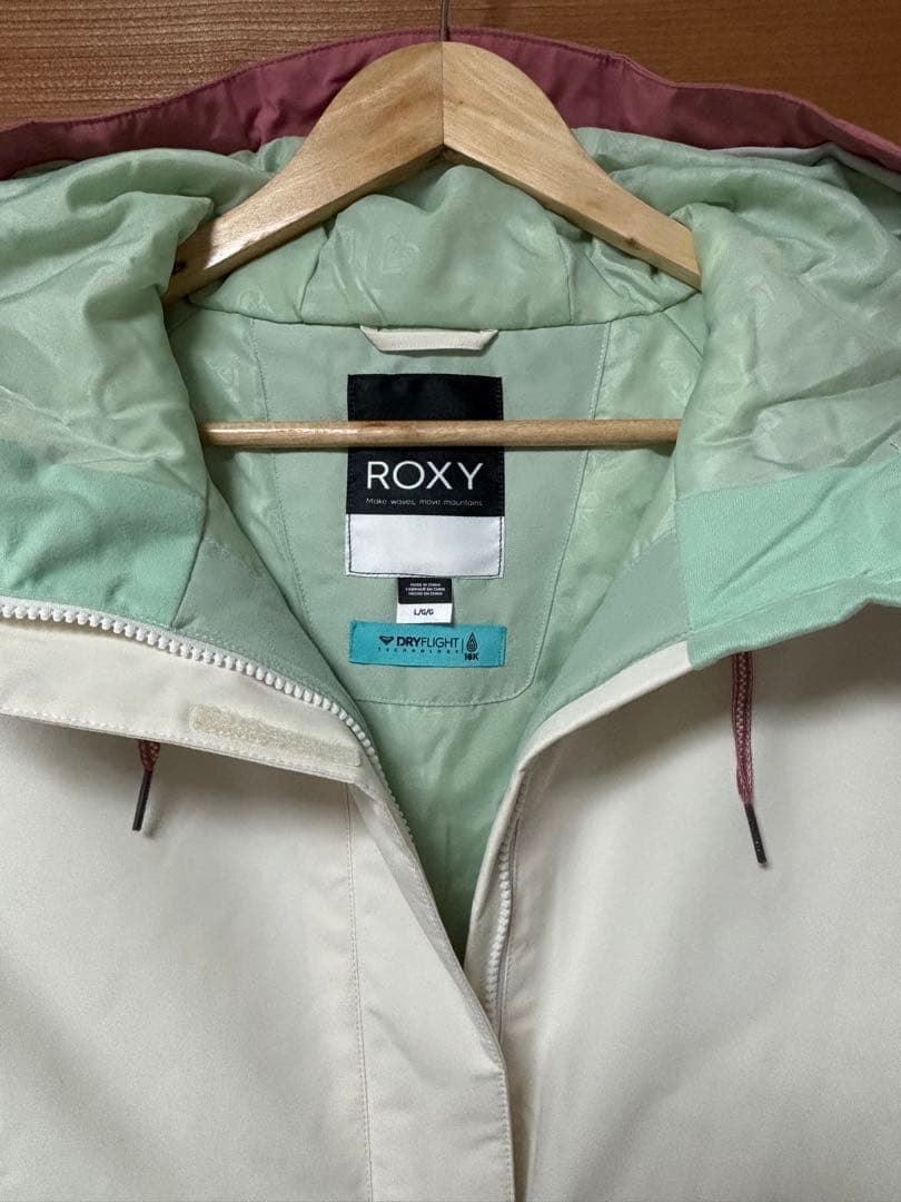 ✨新品未使用タグ付き✨ROXYロキシースノーボードウェア ピンク×オフホワイトＬ