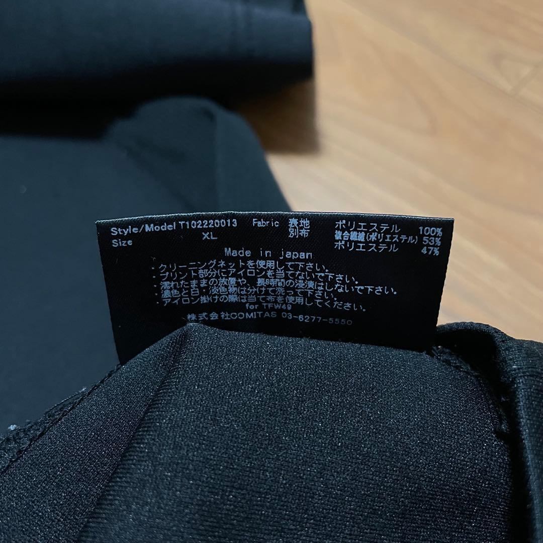 TFW49 モックネック　Tシャツ ブラック　XL ゴルフ