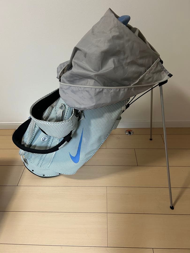 NIKE ナイキ ゴルフ キャディバッグ スタンド式 グレー×ブルー系