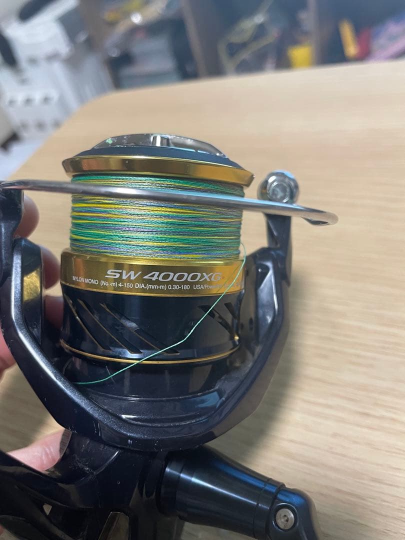 SHIMANO スフェロス SW4000XG PEライン付 スピニングリール