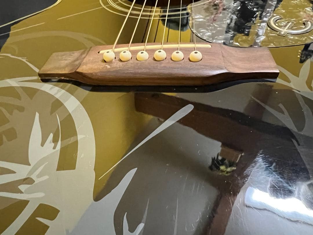 激レアepiphone pr5e mv エレアコ　エピフォン　レアハードケース付