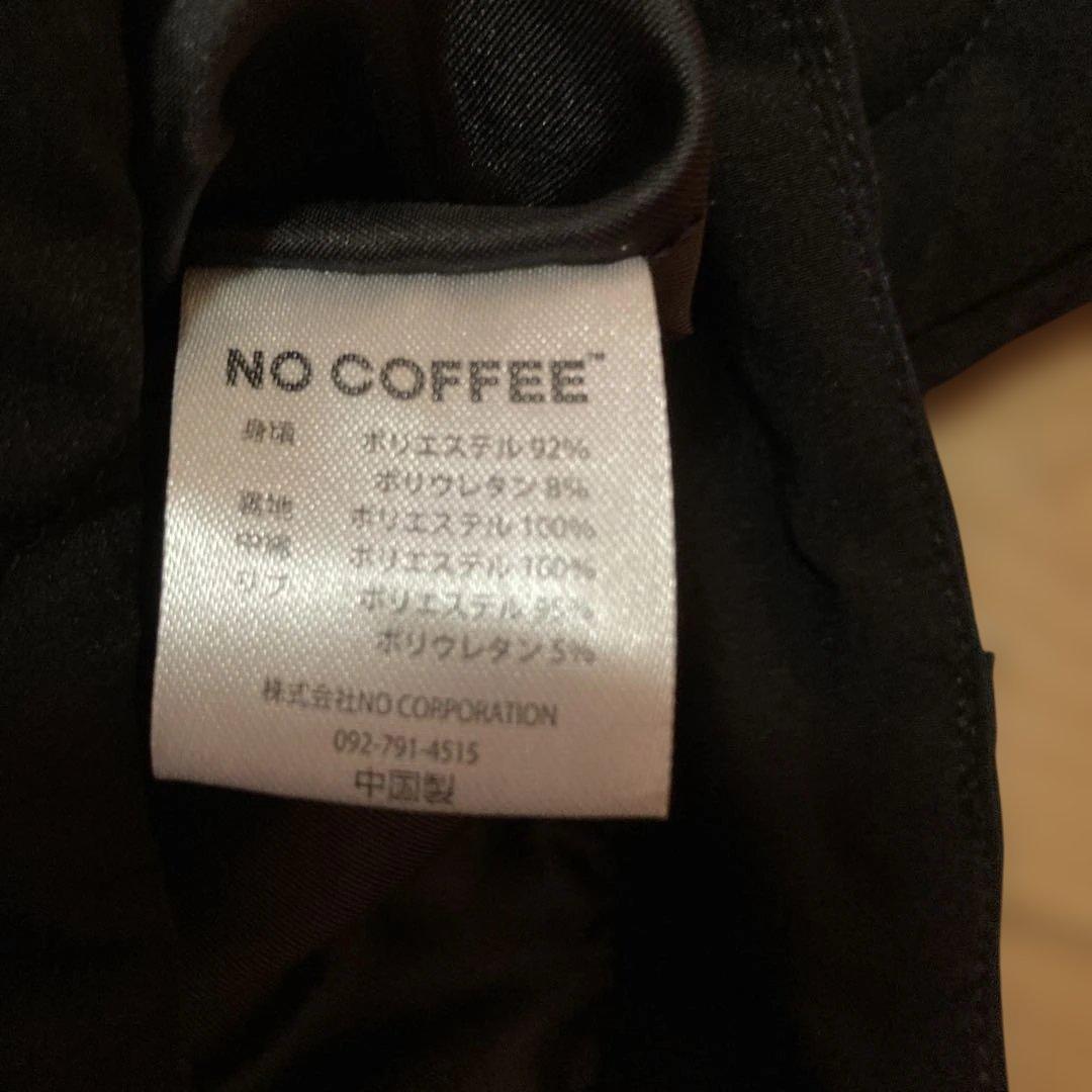 NO GOLF NO COFFEEクラブハウス　キルティングパンツ 黒　ゴルフ
