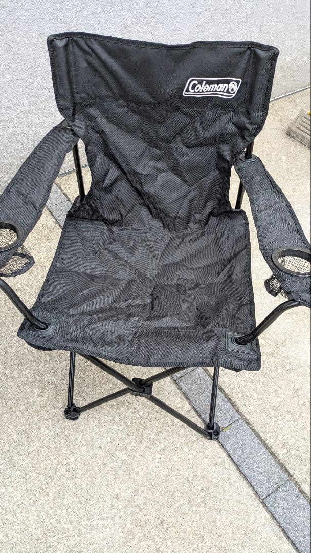 Coleman 折りたたみチェア 黒 4脚セット 大3脚 小1脚