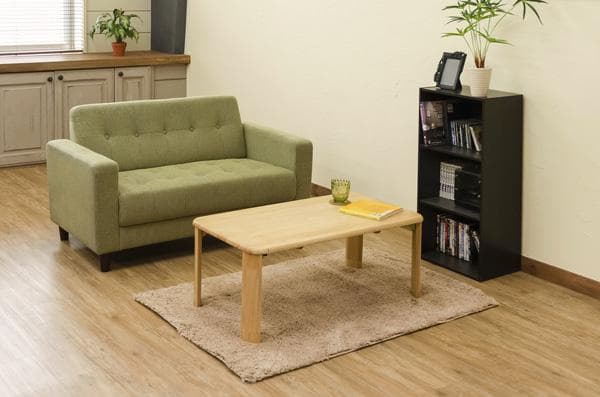 《新品・送料無料》継脚付　ウッディテーブル　90×50　BR/NA