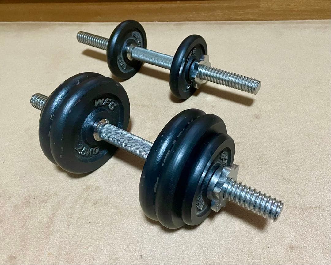 ダンベル セット 合計15kg（7.5kg × 2pcs） WFG製 プレート