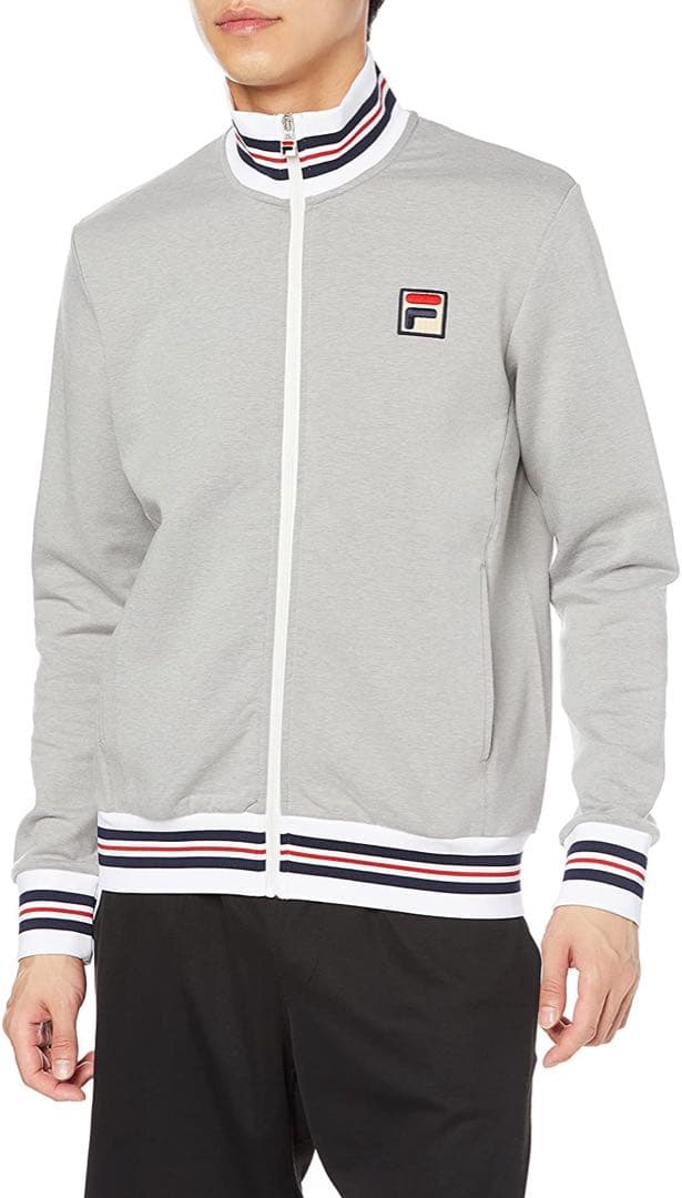 FILA フィラ テニスウェア トラックジャケット グレー VM5552メンズM