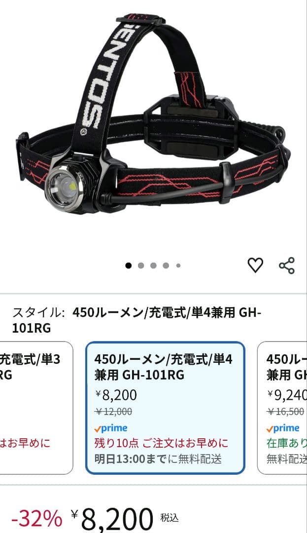 Gシリーズ ヘッドライト GH-101RG