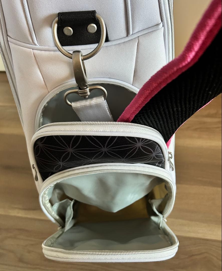 CALLAWAY Solaire レディースゴルフキャディバッグ 軽量白黒ピンク