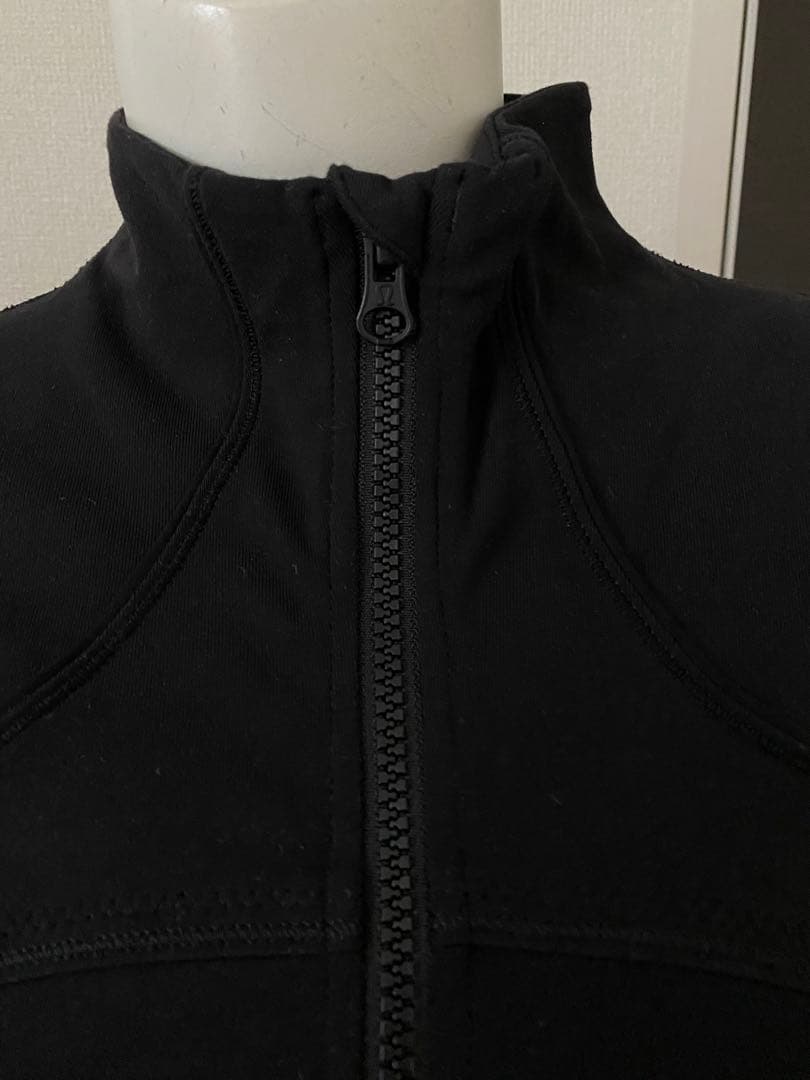 ブラック フルジップ フィットネスジャケット