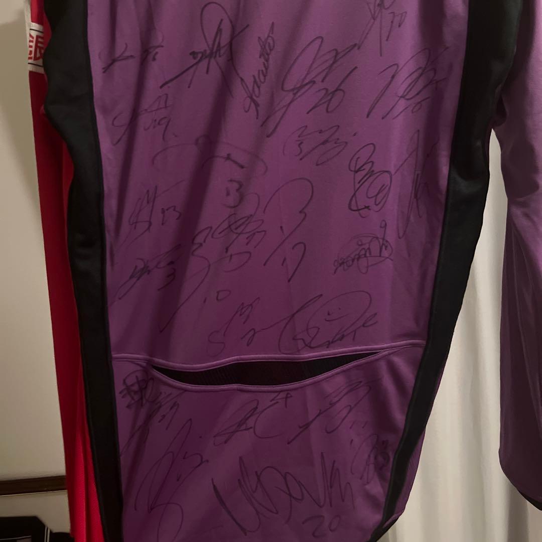 京都サンガF.C. 直筆サイン入りユニフォーム 長袖 2011-2012