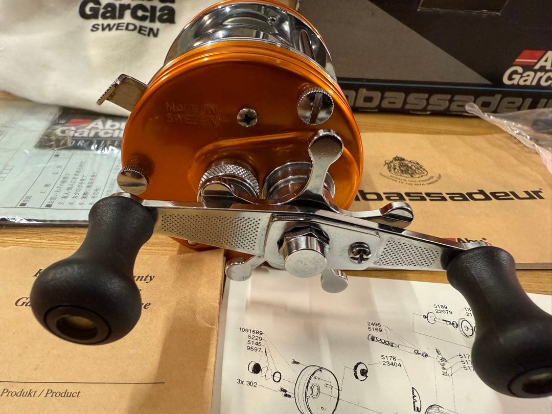 【新品未使用】Abu Garcia Ambassadeur5500C箱付属品付き