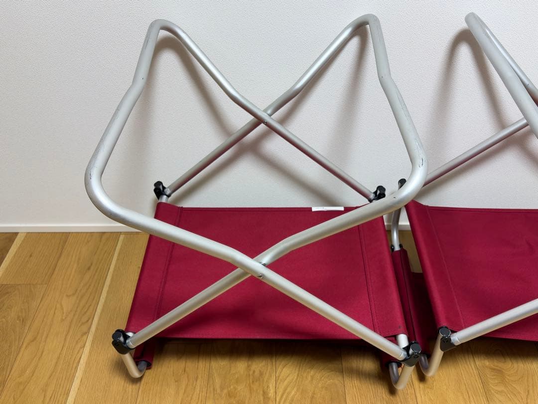 スノーピーク　FDチェアワイドRD LV-077RD　2脚セット　①