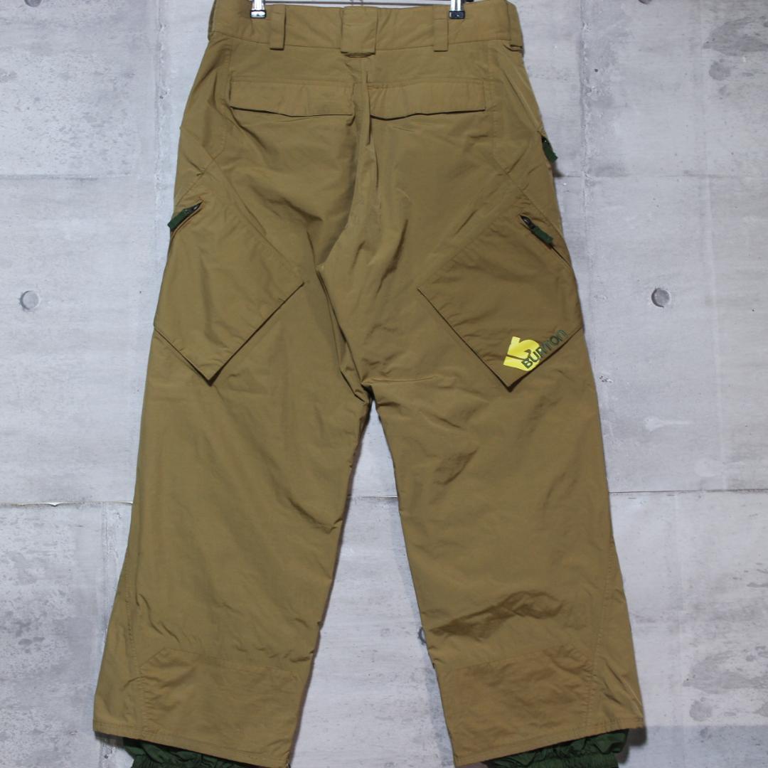 【極美品 高撥水 珍色】ミリタリー 極太カーゴ【M】BURTON スノーパンツ