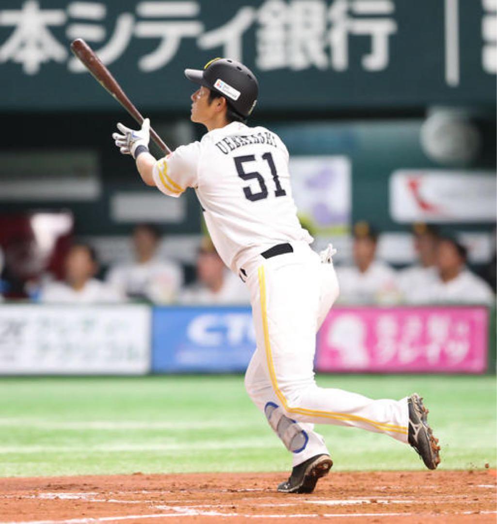 ソフトバンクホークス　上林誠知 #51　バット NPBマーク 支給品　実使用