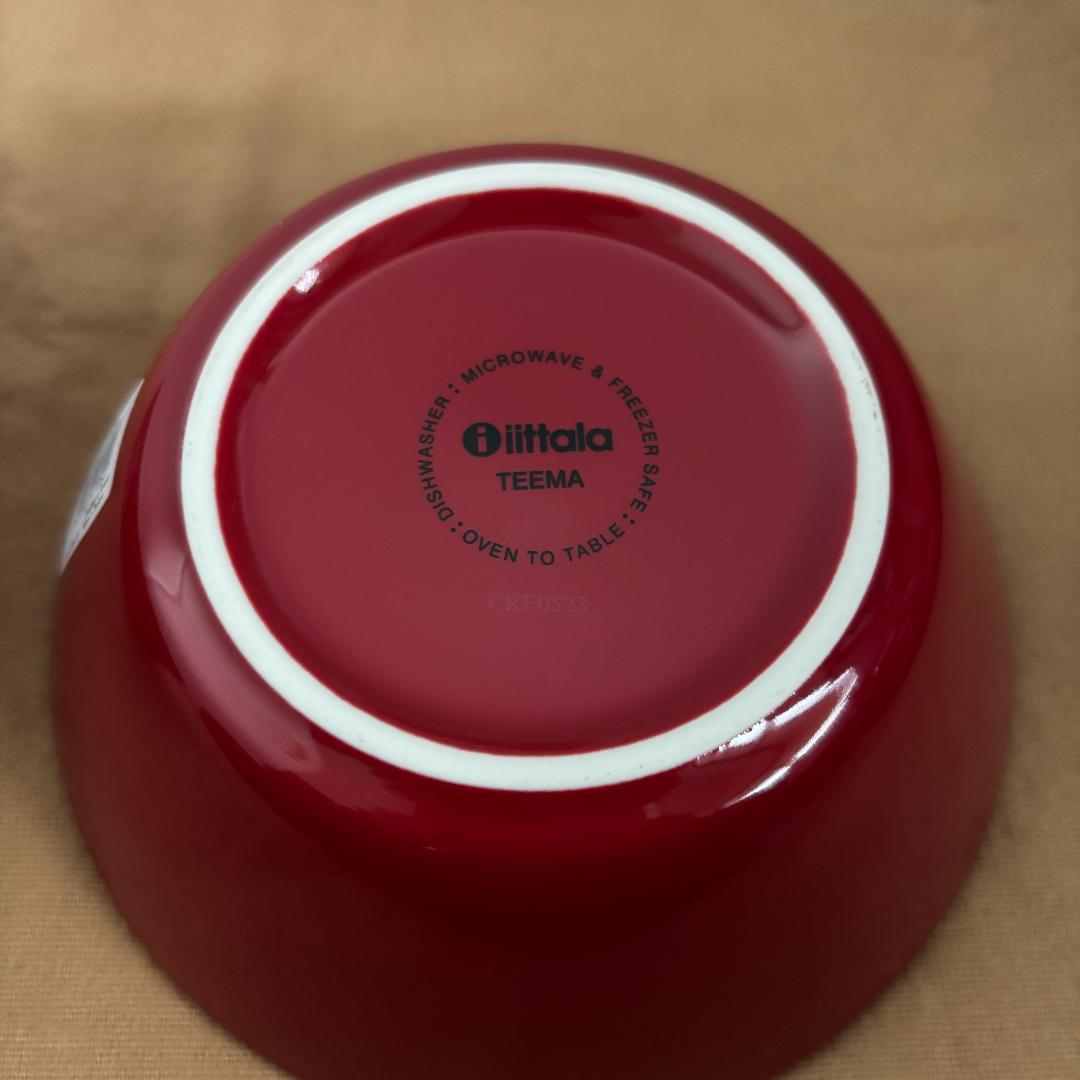 （限定カラー/レッド)  ティーマ ボウル 15cm 2枚セット