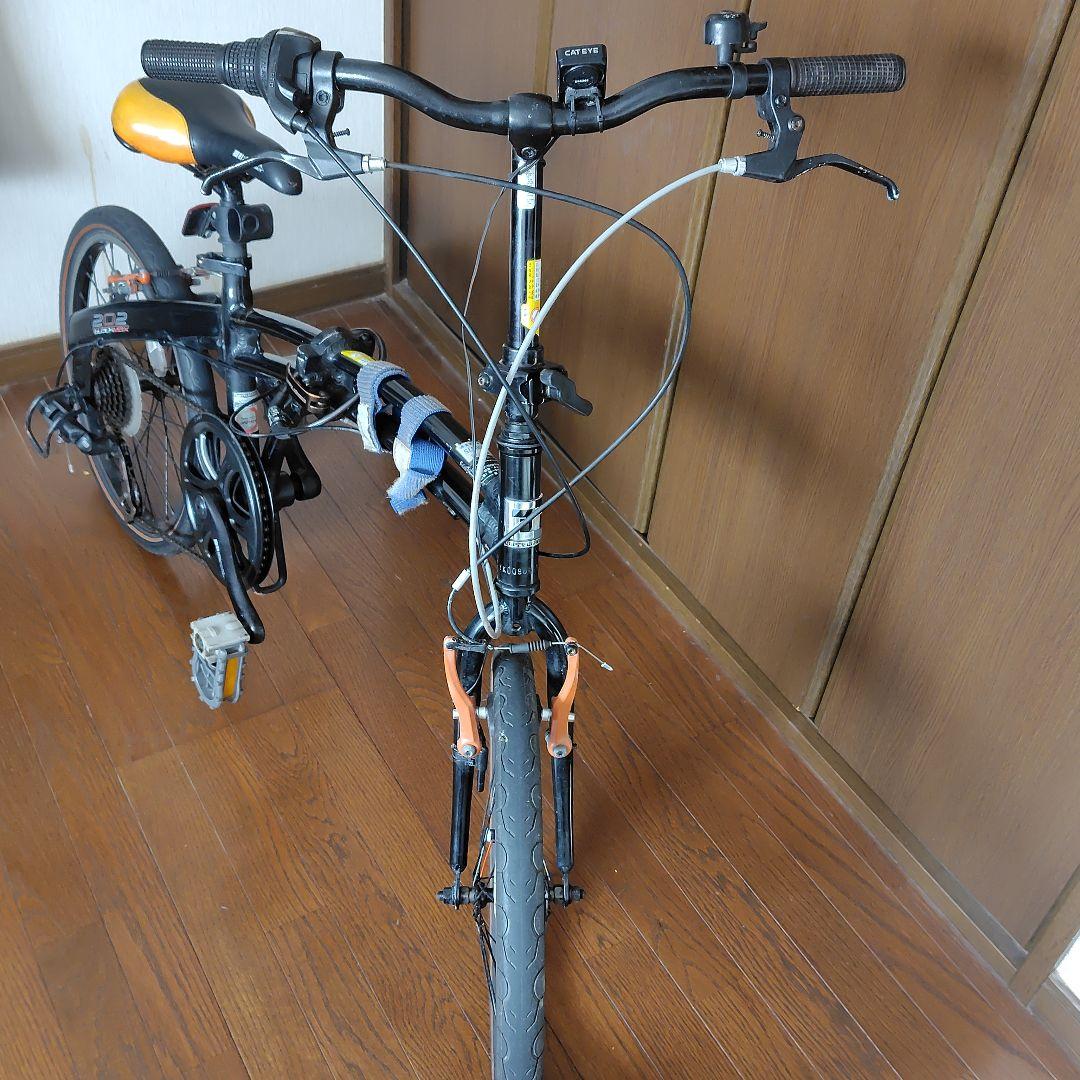 【手渡し限定】ドッペルギャンガー　202BLACKMAX 折りたたみ自転車
