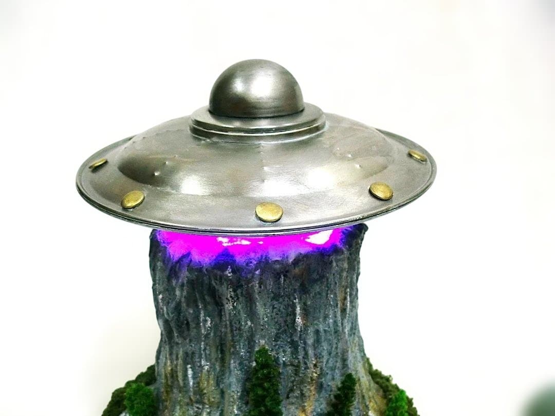 UFOジオラマシリーズ　未知との遭遇デビルタワー　マザーシップ　エイリアンヘッド