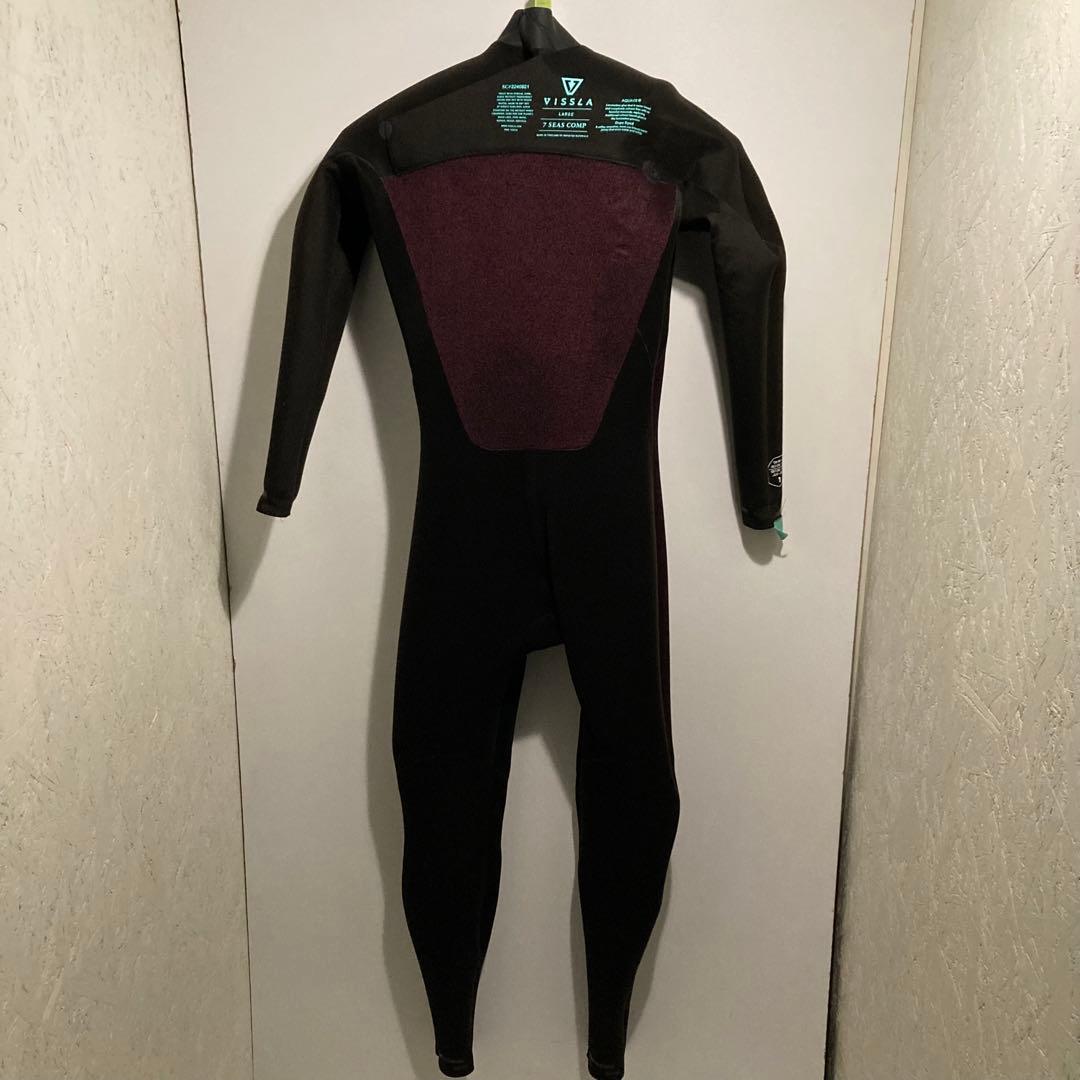 新品 VISSLA 3mm フルスーツ ウェットスーツ L ブラック ビスラ