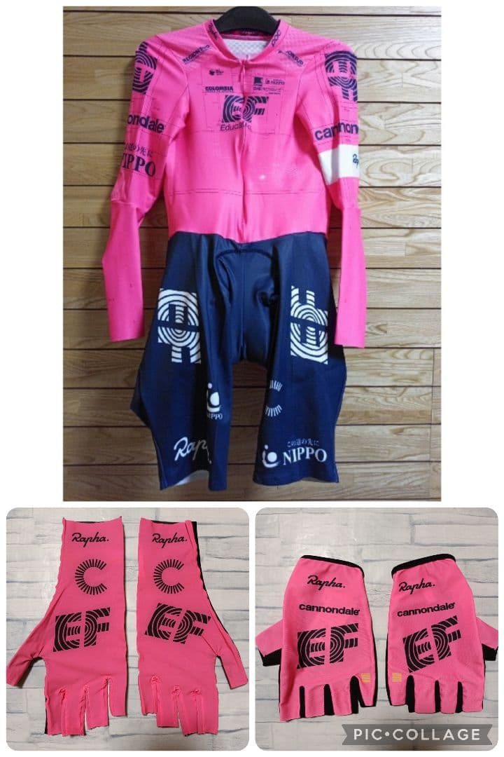 支給品　EF Education EasyPost　グローブ　Rapha　手袋