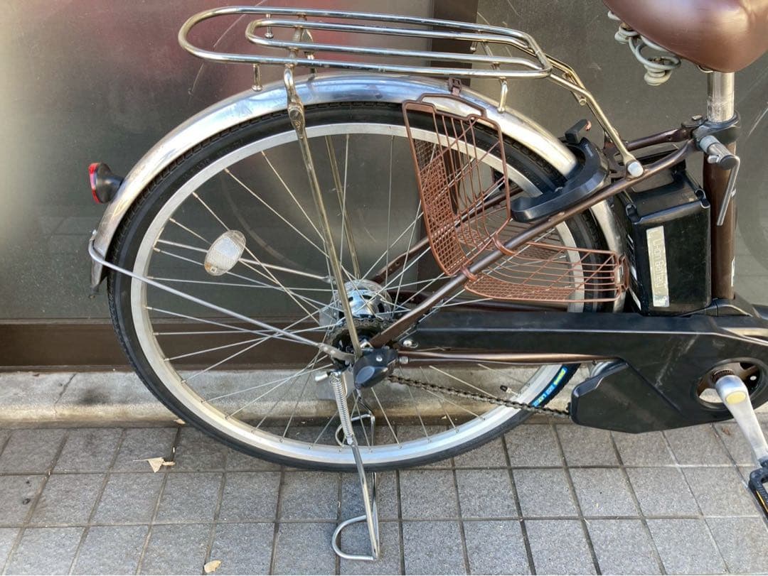 中古電動自転車 パナソニック ビビDX 26インチ ブラウン 横浜 №3643