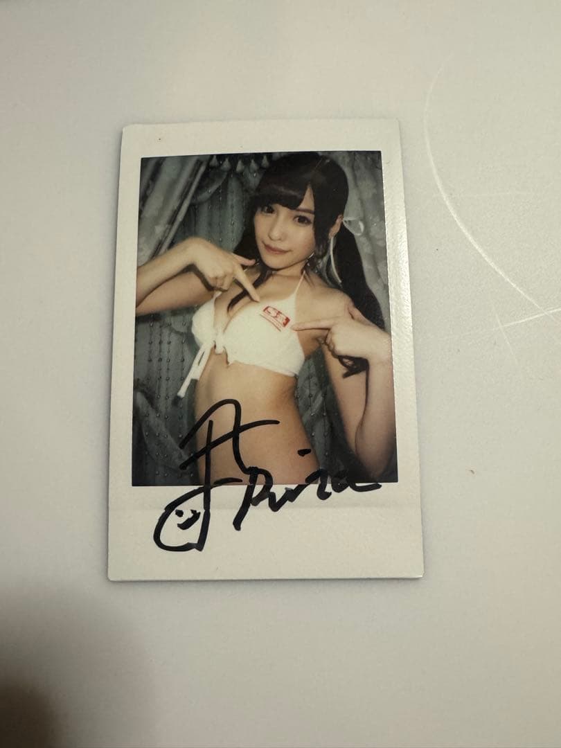 橋本ありな　(新ありな) 直筆サイン入りチェキ　AV女優　セクシー女優　激レア