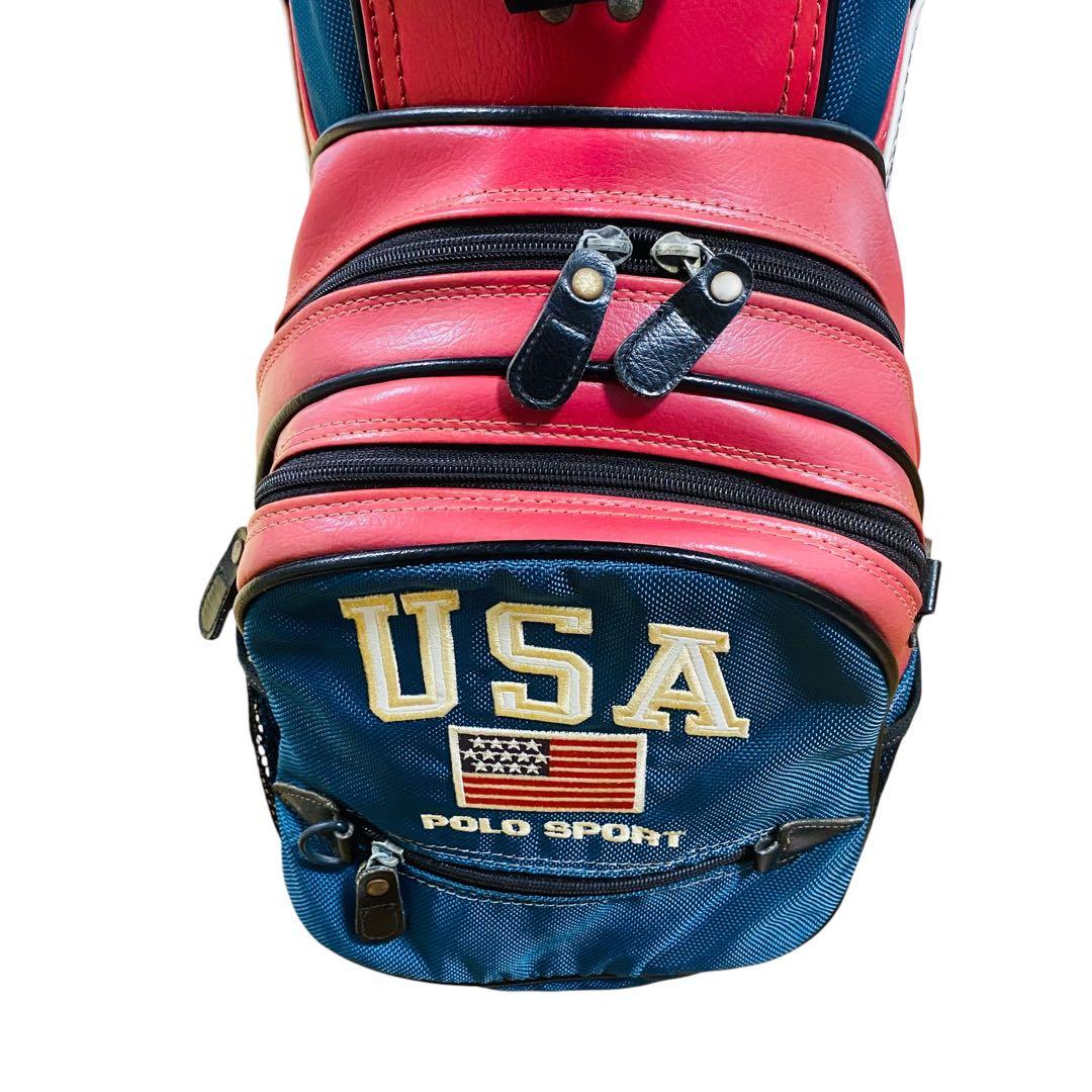 POLO SPORT ラルフローレン USA ゴルフバッグ　キャディバック