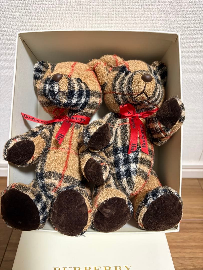 Burberrys チェック柄ぬいぐるみ 2体セット