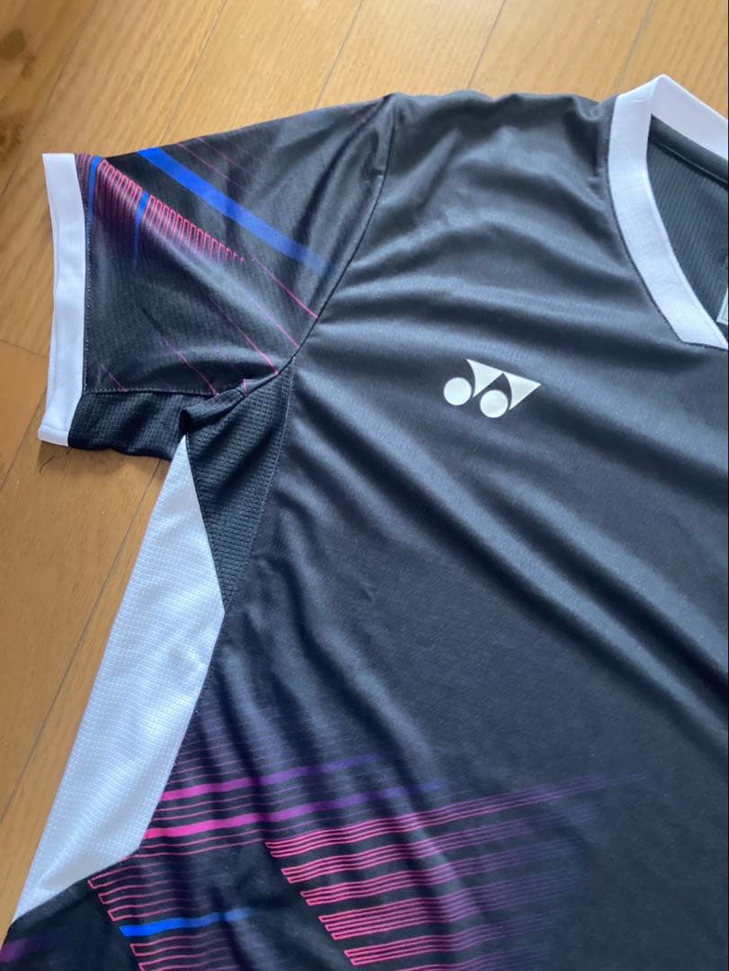YONEX バドミントンウェア Lサイズ ブラック　ゲームシャツ