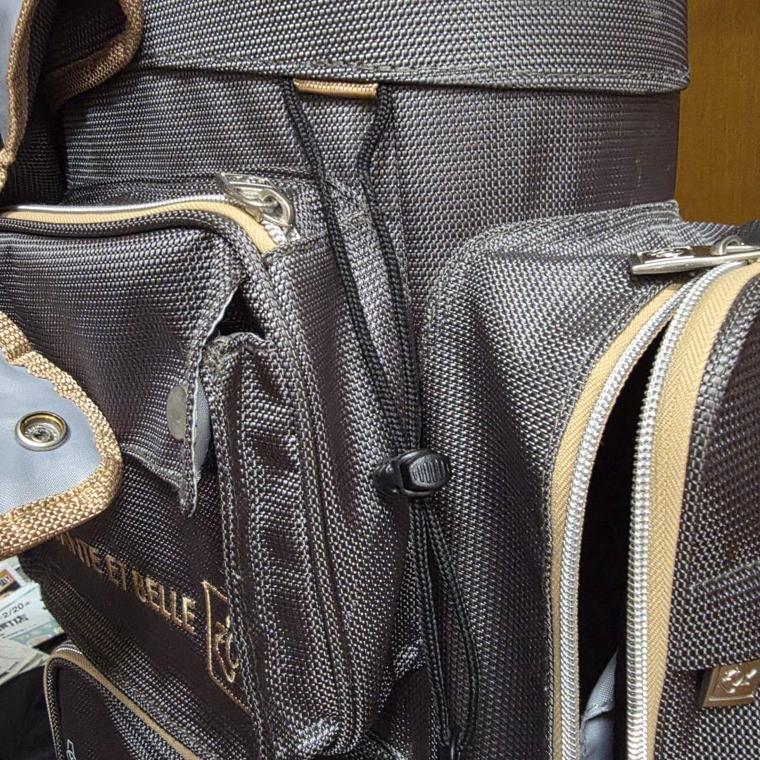 ZOY ゾーイ GOLF キャディバッグ キャスター式 グレー 6分割 車輪