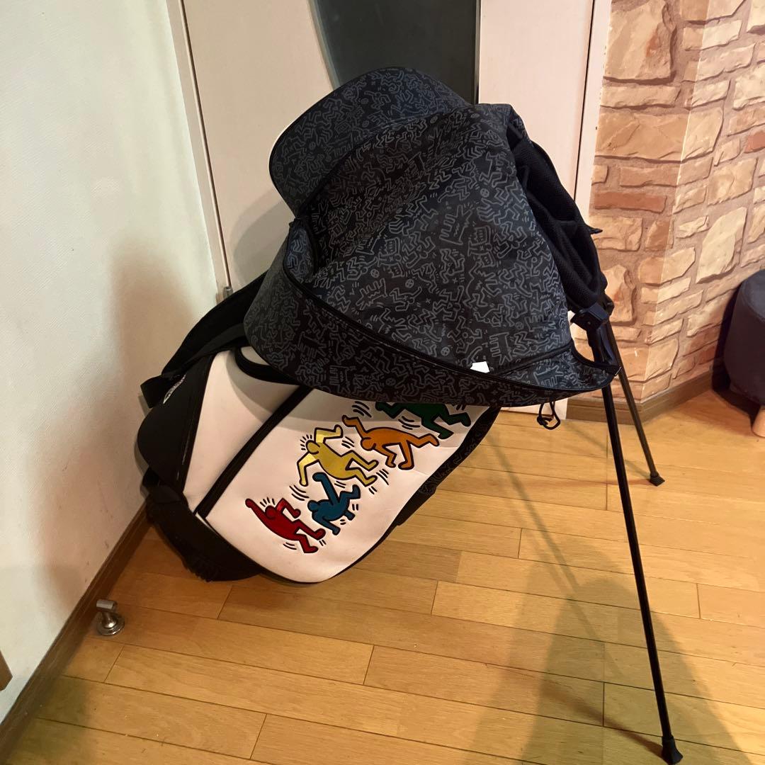 Keith Haring キャディバッグ ホワイト　パターカバーおまけ