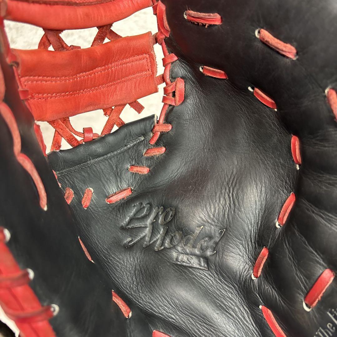 Rawlings 軟式用　ファーストミット　プロモデル　USA グローブ　黒　赤