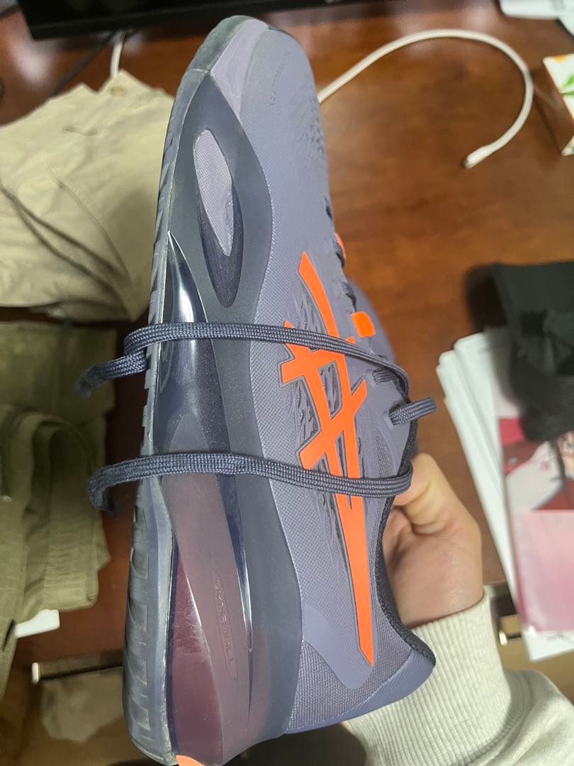 asics ゲルレゾリューション　X グレー　28センチ ワイドモデル