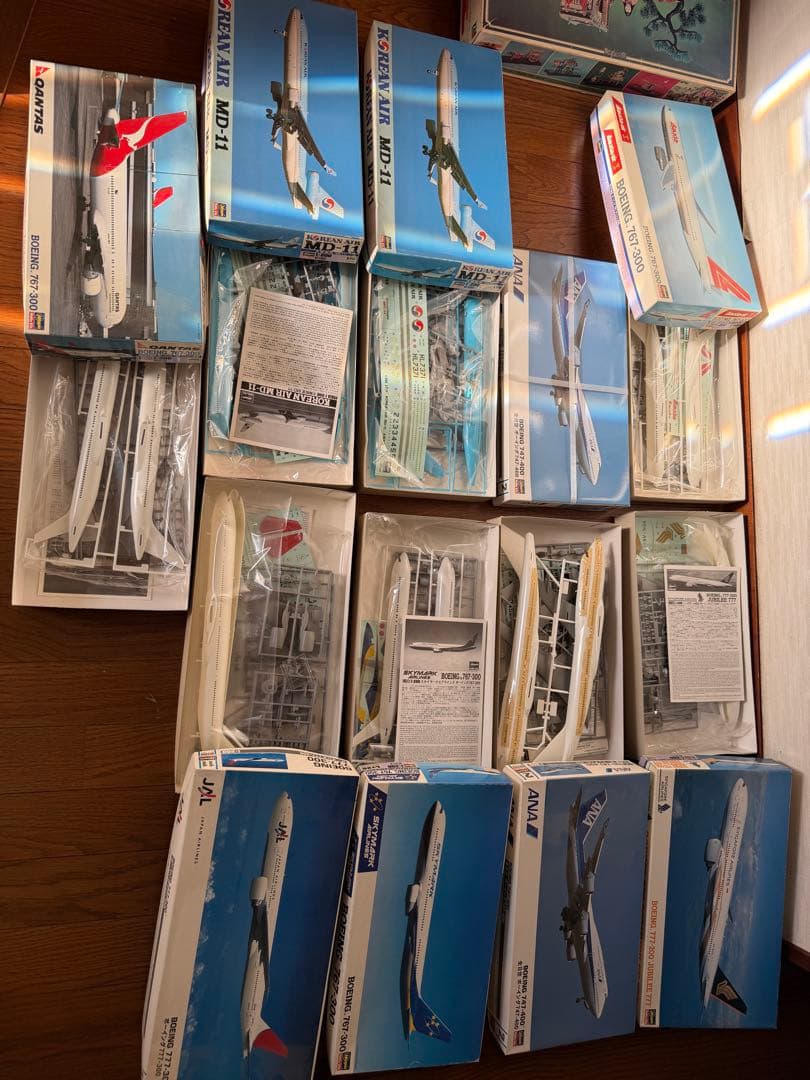 航空機　9箱モデルキットセット 767-300, MD-11, 747-400
