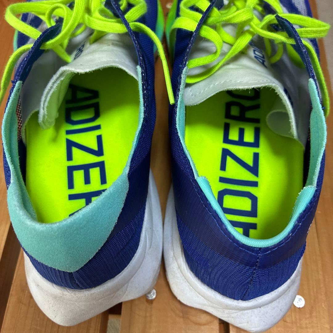 ADIZERO ADIOS 8 ランニングシューズ ネイビー/ライム　26センチ