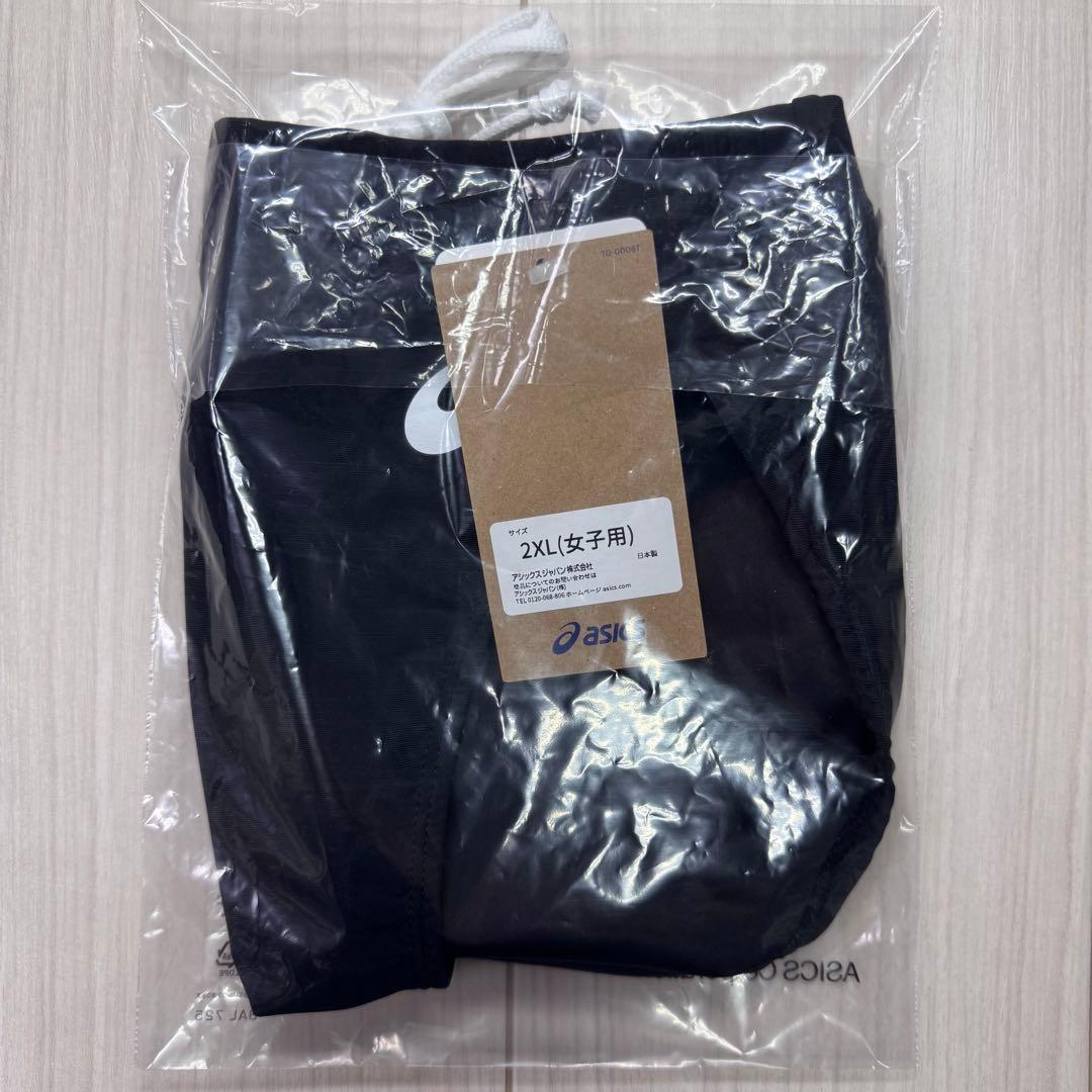 アシックス　女子陸上レーシングショーツ　ブラック単色　2XLサイズ　新品