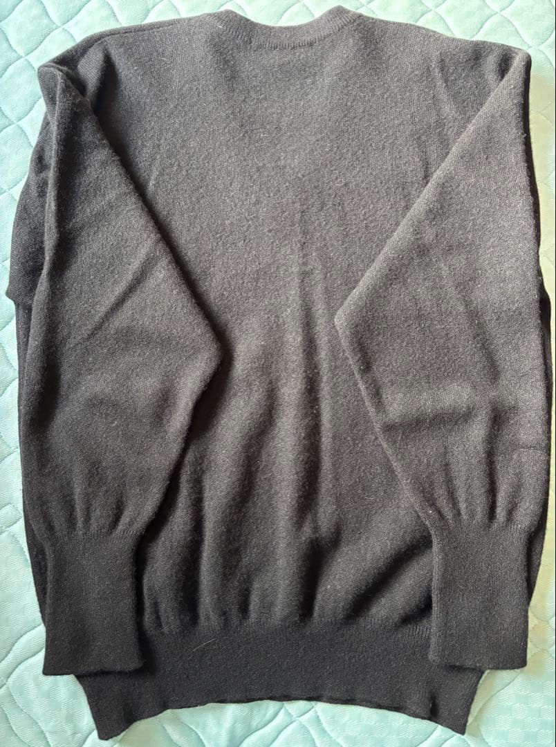 新品同様 メンズ BAY HILL CLASSIC カシミアセーター M 黒