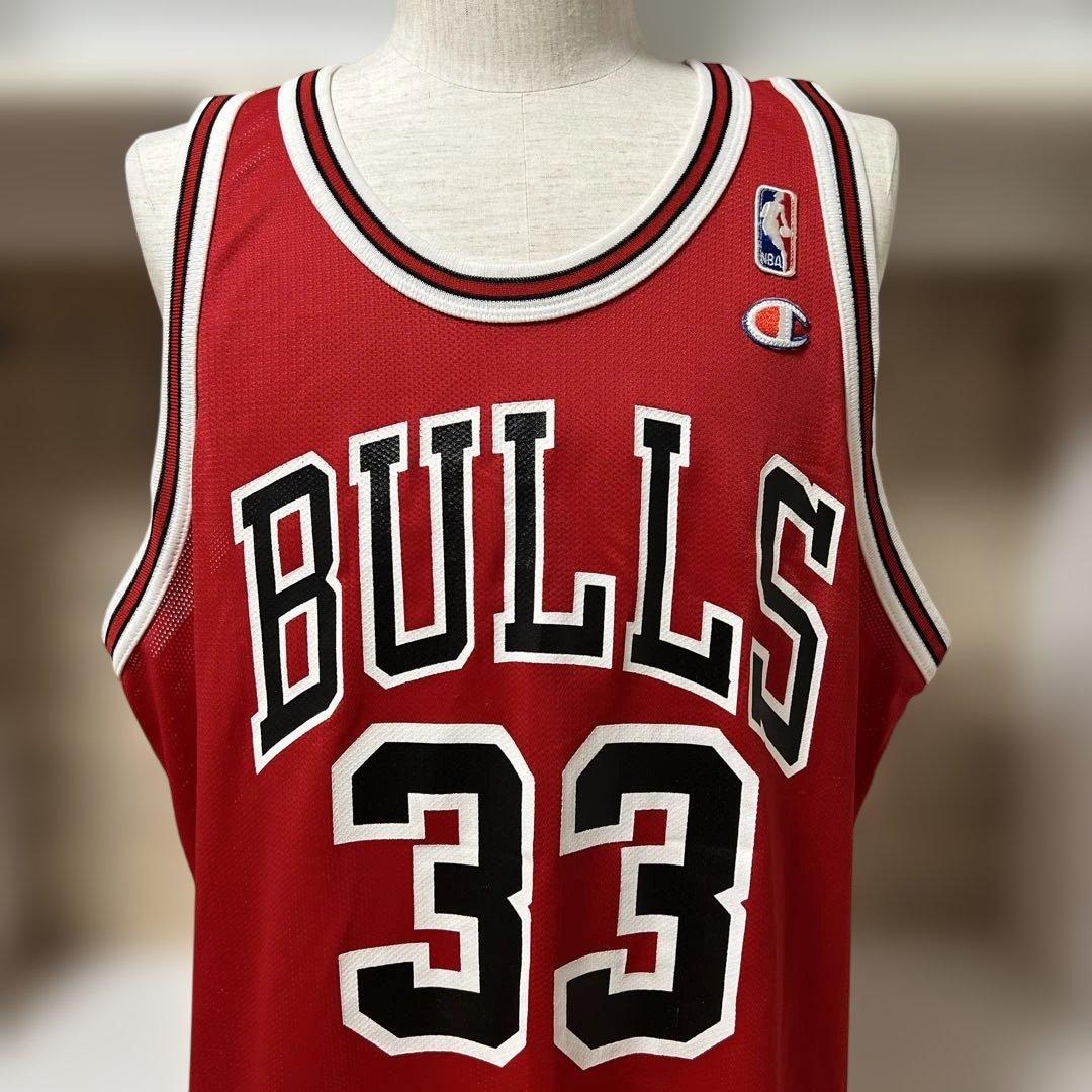 美品　チャンピオン　NBA シカゴブルズ　ゲームシャツ33 スコッティ・ピッペン