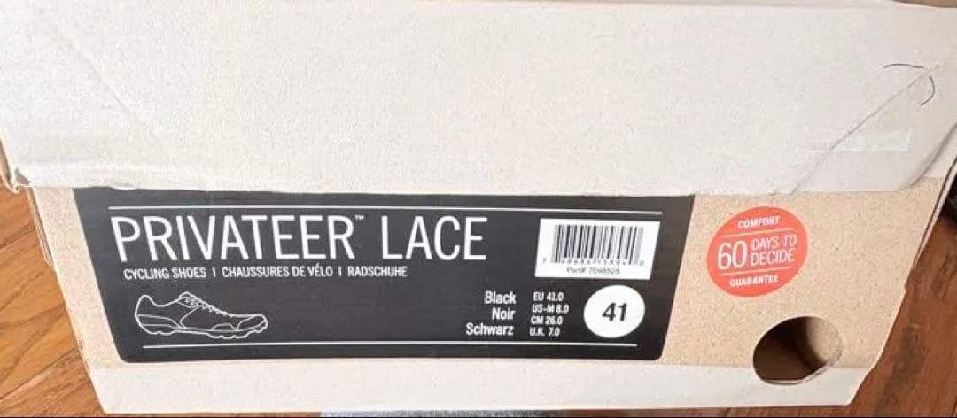 再値下げ　GIRO PRIVATEER LACE EU41 BIACK