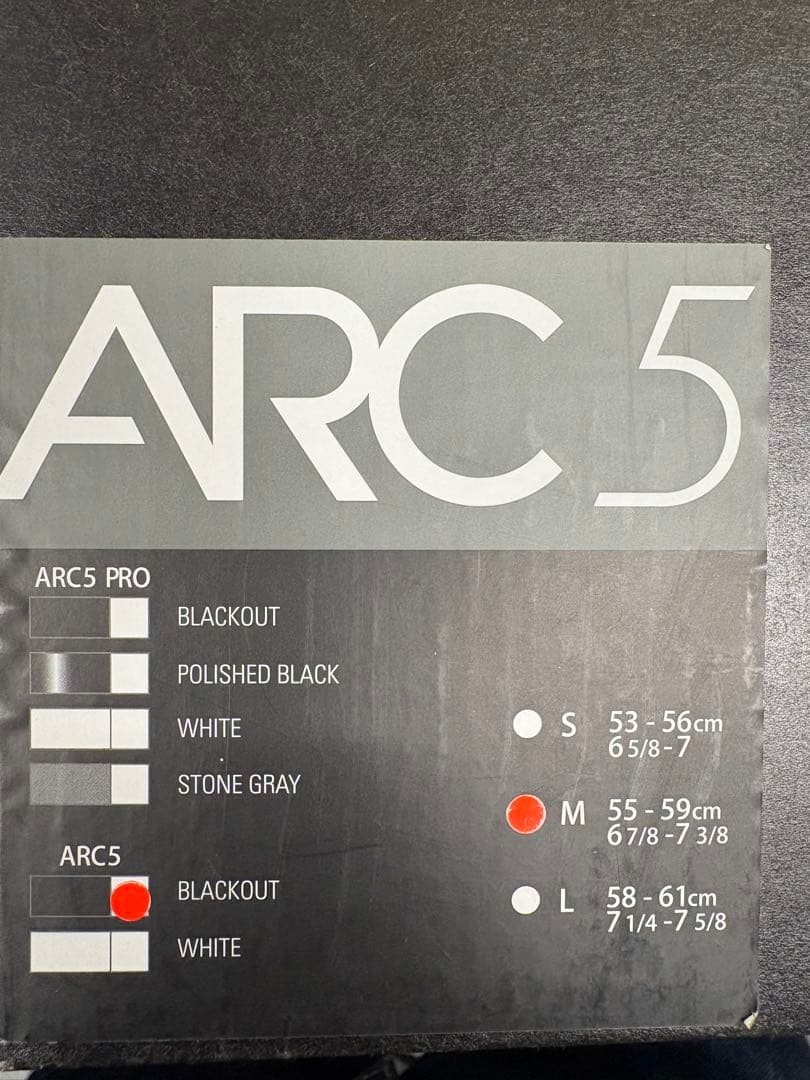ARC5 ヘルメットMブラック