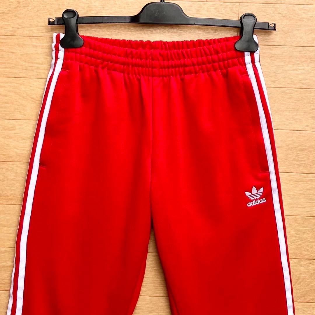 XL アディダスオリジナルス SSTトラックパンツ 赤 ジャージパンツ ジョガー