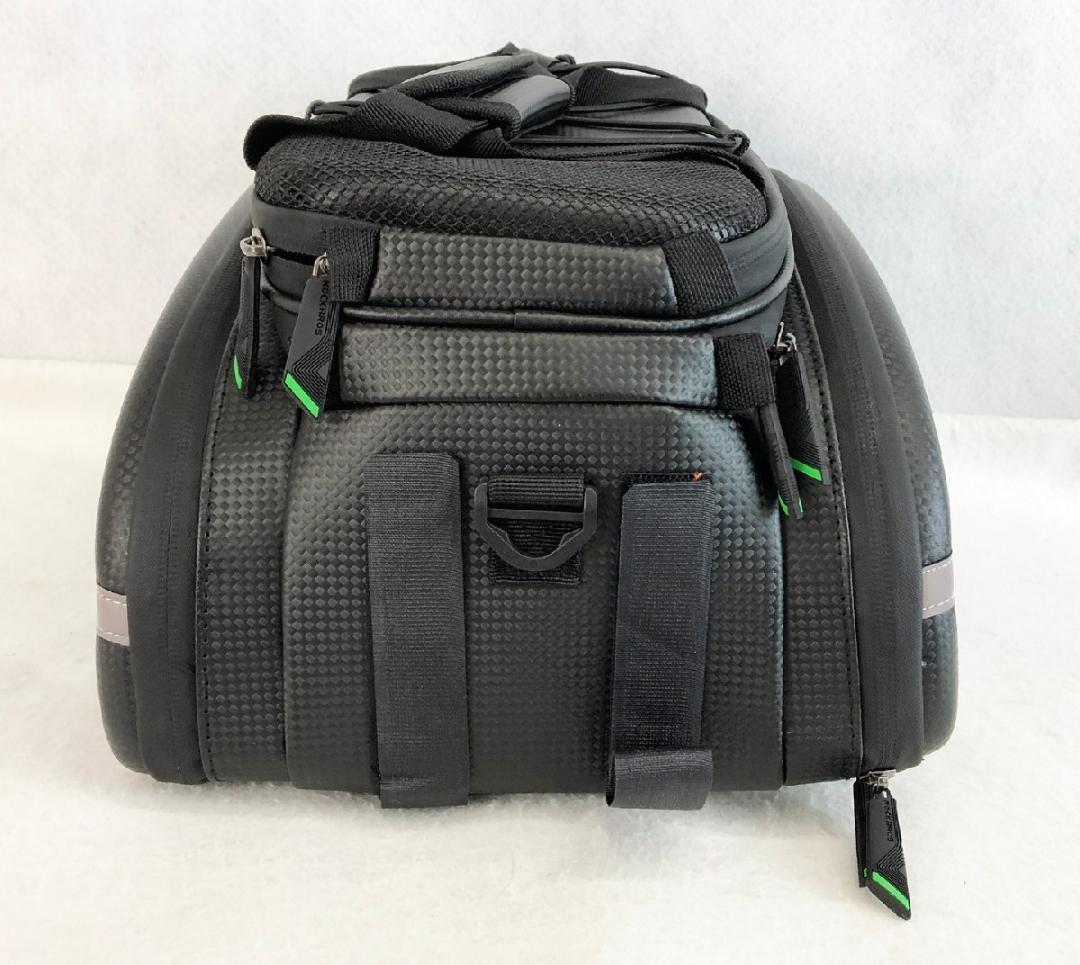 【ほぼ新品】ROCKBROS 自転車リアバッグ 17-35L拡張 防水カバー付